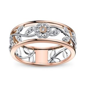 Band ringar mode judely ih￥ligt blomma ziron ring lady ringar sl￤pp leverans smycken dhppm