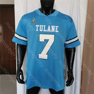 NEUE Trikots Fußballtrikots Tulane Football Green Wave Fußballtrikot NCAA College Matt Forte Michael Pratt Tyjae Spears Dorian Williams Clark