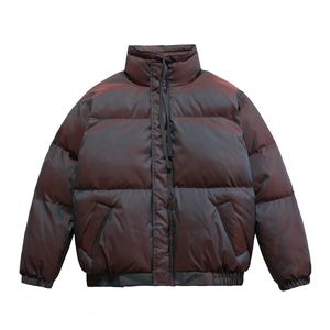 Coletes masculinos de jaquetas acolchoadas parka streetwear moda hop full zip refletivo casaco casual tops fora roupas de vento grosso de windbreaker algodão quente 221201