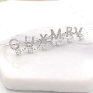 Hip hop letter Rings with diamond creative and simple combination matching with open ring gift jewelry