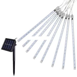 80cm Solare Meteor Shower Rain Tube Christmas String Lights Wedding Party Garden Outdoor Holiday Lighting