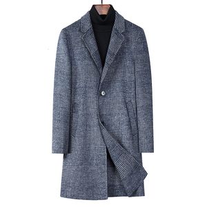 Herr ullblandningar 2023 Largesize Fashion Sai Business Korean version av trenden Casual 100 Fit British Style Overcoat 221201