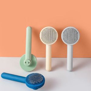 Cat Brush Comb Removal Cats Cleaning Supplies Grooming Tools Automatic Hair Brush Clippers Dog Accessories SN406