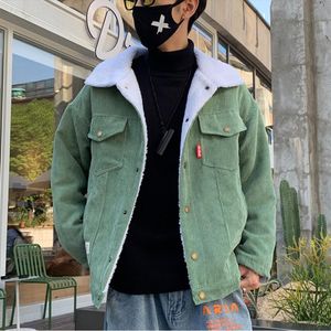 Men's Down Parkas Men Autumn Winter Thicken Warm slim fit Corduroy Jackets Men's Outwear Hip Hop Coat Male Teen Casual Jacket Colorful S5XL 221202