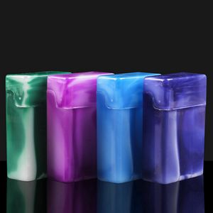 Portasigarette in plastica piuttosto colorato Portasigarette portatile separato Custodia con coperchio a conchiglia Innovativo Guscio protettivo Portafumo Stash Contenitore per accendino