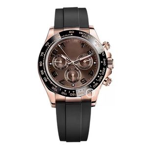 Zegarek męski Rose Gold Tona Ceramic Bezel Sapphire Glass 316L Stal nierdzewna ETA2813 Automatyczna maszyna na męskie zegarki męskie