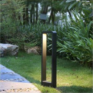 Garden Light Lawn Lamp 110V 220V DC12V Aluminum Pillar Outdoor Courtyard Villa Landscape Bollards Lighting