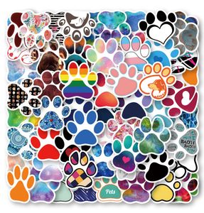 60st Cat Paw Stickers Non-Duplicate Waterproof Vinyl Sticker för bärbara skateboardbagage Telefonfodral Vattenflaska Gitarr Hjälmbil Dekaler Kidsgåvor