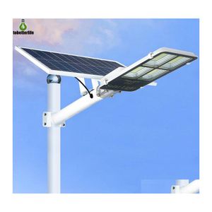 Solar Street Light 50W 100W 200W Sensor 300W Imperme￡vel IP65 L￢mpada de estrada para fora do jardim de paisagem com pole EUA por DHBZR