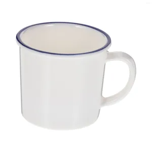 Canecas práticas xícara de chá de chá simples caneca melamina retro bebida