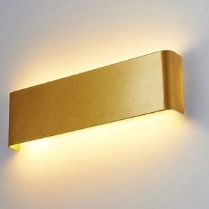 Wall Lamp LED Aecorative Living Room Bedroom Indoor Household Brushed Aluminum AC85-265V