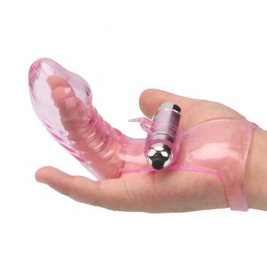 Vinger mouw vibrator vrouwelijke masturbator g spot massage clit stimuleren seksspeeltjes voor vrouwen lesbische orgasme volwassen producten hot