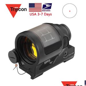 Jakt scopes Tactical Hunting Reflex Sight Solar Power System Trij SRS x38 Red Dot Scope with QD Mount Optics Rifle Drop Delivery DHBUV