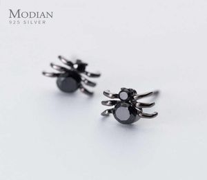 Rock Black Cyrcon Fashion Spider Studs For Women Ear Studs Biżuter
