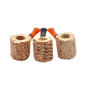 Straight Bend Classic Corncob Pipe Portable Small Hammer Silica Gel Pipe With Filter Pipe