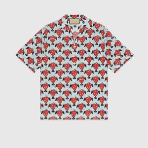 Plus Sizes 3XL Men's Casual Vintage Shirts Men Summer Short Sleeve Silk Bowling Shirt Man Cardigan Blouse Fashion Hawaii Floral Print Designer Dress Shirt