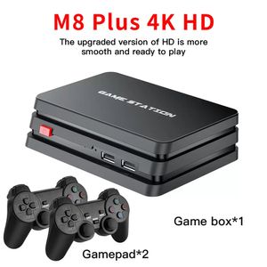 M8 Plus Video Game Console Nostalgic host 4K HD 32G/64G 10000 Games For PS1 2.4G wireless Game Controller