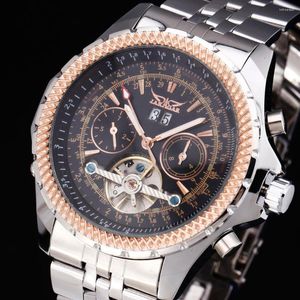 Orologi da polso Relogio Automatico Masculino Top Brand JARAGAR Orologio automatico di lusso da uomo Tourbillon Orologio meccanico sportivo militare