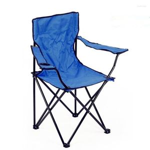 Camp Furniture 2022 Rushed Stool Cadeira Dobravel Outdoor Large Armrest Metal Folding Chairs Casual Portable Beach