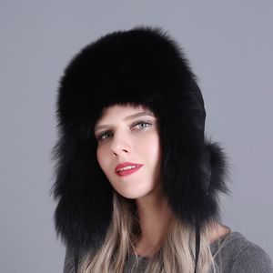 القبعات الشتوية للفراء الدافئة في فصائل الراكون السميكة عالية القبعات