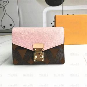 High quality Luxurys designer Genuine Leather Wallets Purse Holders Coin wallet handbag single card holder Men Women's B196F