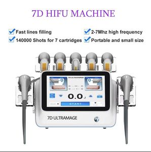 新しいアップグレードUltra 7D Hifu Hifu Himfu Slimming Face Rifting Wrinkle Removal Professional Ulthera Hifu Tirtinging Beauty Machine