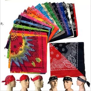 Paisley Bandanas Magic Turban Hip-Hop Outdoor Armband Ride Anti-UV Mask Cycling Headband Head Scarves Fashion Dance Headwear TT1202