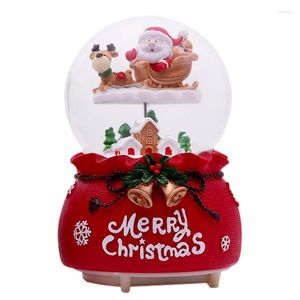 Decoratieve beeldjes kerstsneeuwbol muziekbox