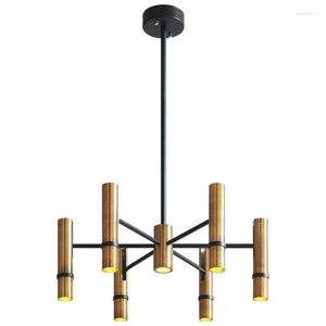 Pendellampor Brozen Spotlight Chandelier Lighting Nordic Designer Chandeliers Tak för vardagsrum sovrum butik ledande lampa