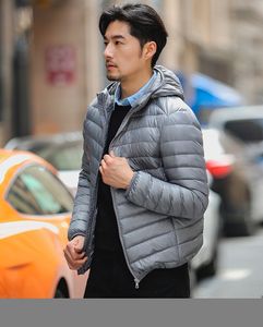 Men's Vests M6XL Man Duck Down Jacket Ultra Light Spring Hooded Jackets Men Portable Outerwear Waterproof Windbreak Coat 221201