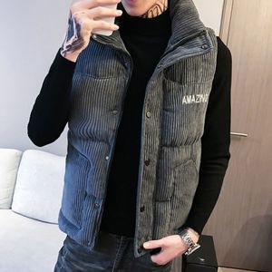 Gilet da uomo M5xl Gilet da uomo Cappotti Autunno Inverno Gilet da uomo Giacca Colletto alla coreana Cerniera Solido 3 colori Capispalla in velluto a coste Top Vestiti 55 221202