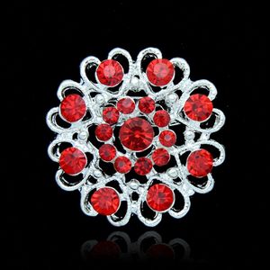 Mode hohle Strass Herz Broschen Liebe Bouquet Brosche Pins Revers Kragen Corsage für Frauen Männer Schmuck