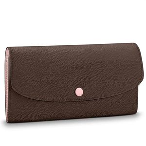 Luxurys Ladies Wallet Designers Fashion Money Card Holder Long Pocket Zipper Bag Handbag with Bright Color Lining 60136 corn purse254H