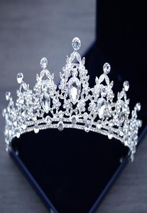 Fashion Silver Crystal Tiaras and Crowns Bridal Rhinestone Wedding Hair Jewelry for Women Princess Diadem Bride Adornos PAG3578112