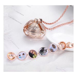 Pendant Necklaces Pryme Angel Bola 22Mm P O Box Necklace Lucky Wings Image Cage For Gift Pendant Long Chain Drop Delivery Jewelry Ne Dhqen