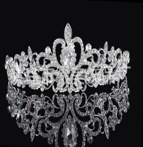 corone da sposa Nuove fasce per capelli Fasce per capelli Copricapo da sposa Accessori per gioielli da sposa Cristalli d'argento Perle di strass HT065720622