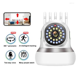 Vigilância de segurança doméstica de câmera sem fio Wi -Fi Detecção de movimento IP interno 360 PTZ CAM Securite Kamera Baby Monitor