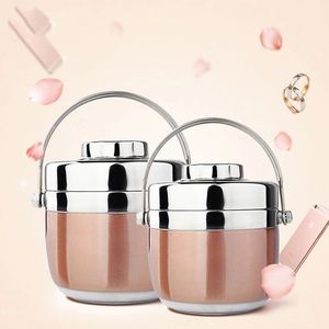 Lunch Boxes Bento Box Food Thermal Jar Insulation Soup Thermos Bag Portable Stainless Steel Leakproof Tableware Lunch Storage Container 221202