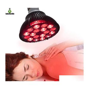 Led Bulbs Red Light Bb Therapy 54W 18Led Infrared Lamp 660Nm 850Nm Near Combo For Skin Pain Relief Drop Delivery Lights Lighting Bbs Dh0Bv