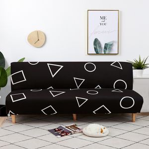 Крышка стула в спандекс -диван -кровать без подлокотника складывающих эластичных диванов для гостиной современный домашний декор 221202