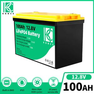 Батарея LifePo4 12 В 24 В 100AH ​​200AH Grade A Lithium Iron фосфат встроенный BMS для RV Deep Cycle Battery Cart Home Marine