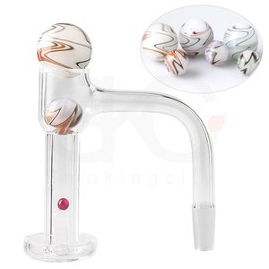 XL TERP Slurper Duman Tırnak Tam Kaynak Eğimli Kenar Kuvars Banger Dab Teçhizatları Cam Bongs için Mermer Seti