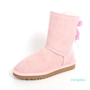 Schneestiefel aus Wolle, warme Schuhe, Designer-Sneaker für Herren und Damen, Kastanienbraun, Sandfarbe, Rot, Rosa, Blau, Lila, Leopardenmuster, Plüschschuh G580-3, Größe 35–45