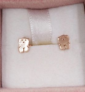 Rose Verimel Silver Sweet Dolls Earrings Stud Bear Jewelry Sterling Fits European Jewelry Style Gift Andy Jewel