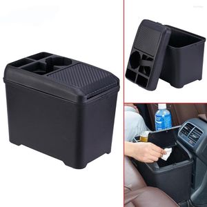 Interior Accessories Car Trash Can Multi-Function Passenger Storage Box Beverage Cup Holder
