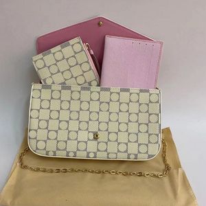 Projektanci torby na ramię kobiety torebka torebka Projekt Lady Messenger Bag klasyczny wzór oryginalny skórzany łańcuch torebki TOP99 003