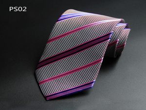 Nyaste lyxiga manliga varum￤rke Formella aff￤rsbr￶llop Klassiska Men039S Paisley Ties 8cm Silk Neck Tie Accessories Men Novely Purple 4994013