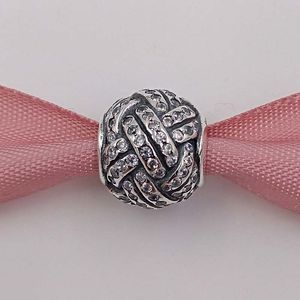 925 Sterling Silber Perlen-Charm, passend für europäischen Pandora-Schmuck, Armbänder, Halskette 791537CZ, Sportgeschenk, AnnaJewel