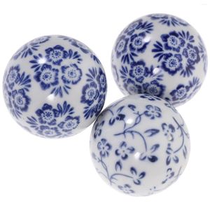 Portacandele Sfere decorative in ceramica Porcellana Blu Ballspheres Centrotavola bianco Decor Floatingset Bowl Tankbowls Sfera Home Small