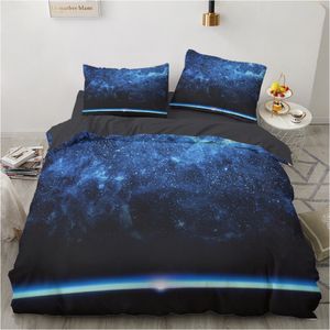 Bedding sets Euro Family linen set for home Set Blanket cover 150 200 200 220 size 2 sp sheet 4pcs Galaxy Starry sky 221206
